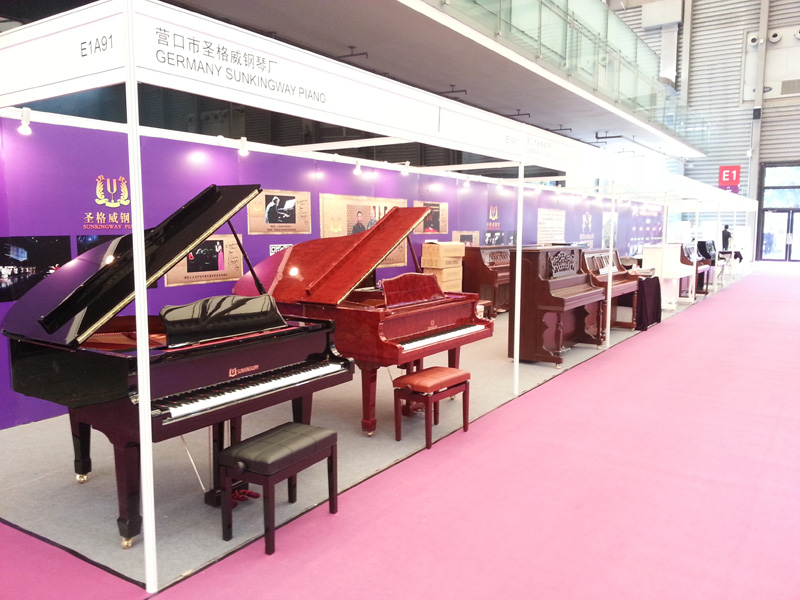 圣格威钢琴参加国际各大乐器展